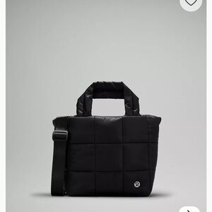 lululemon athletica Black Quilted Tote